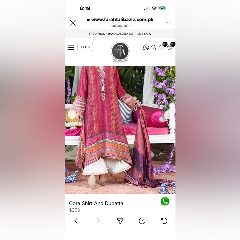 Pakistani and Indian desi outfit